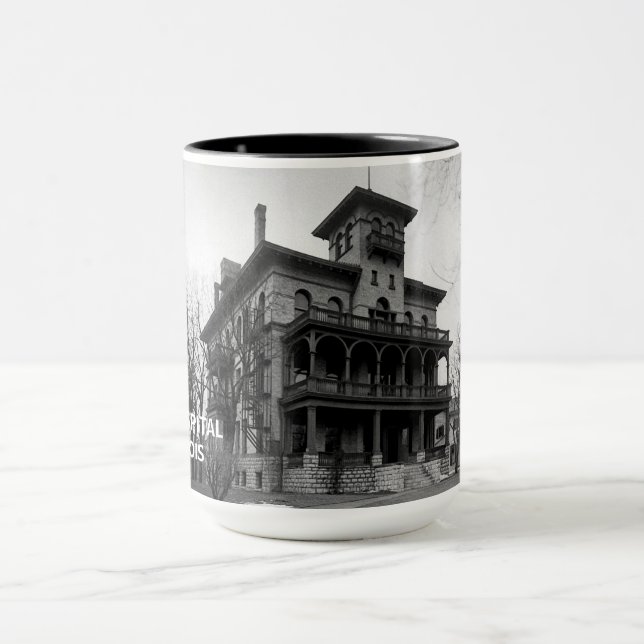 Mug Elgin Illinois 1890's Sherman Hospital Building (Centre)