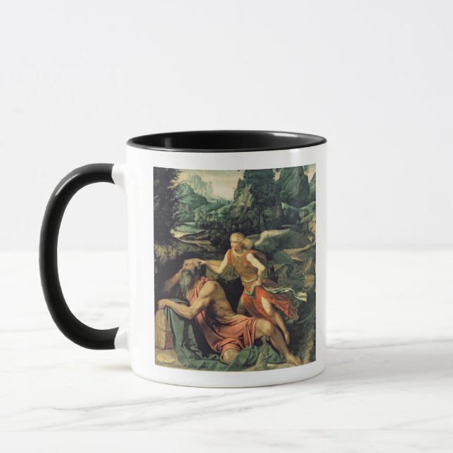 Mug Élijah a visité par un ange, c.1534 (Gauche)