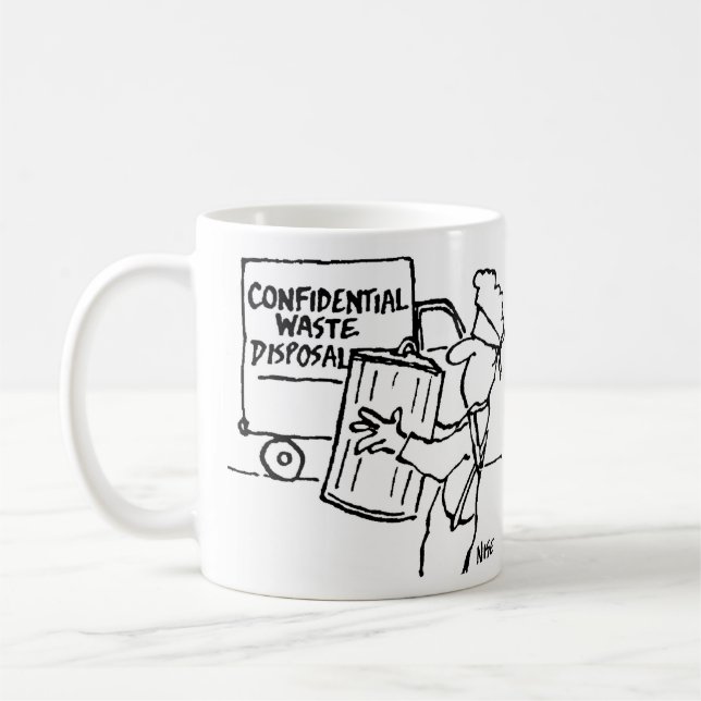Mug Élimination confidentielle des déchets et courrier (Gauche)