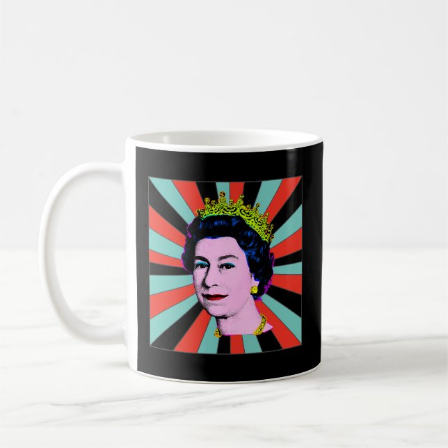 Mug Elizabeth Queen Of England Sun Queen (Gauche)