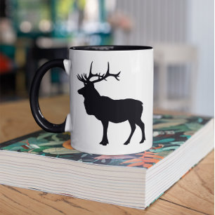 Mug Elk Silhouette