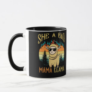 Mug Elle A Bad Llama Fête des Mères Vintage