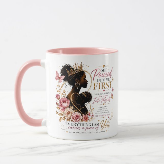 Mug Elle a d'abord versé en moi (Gauche)
