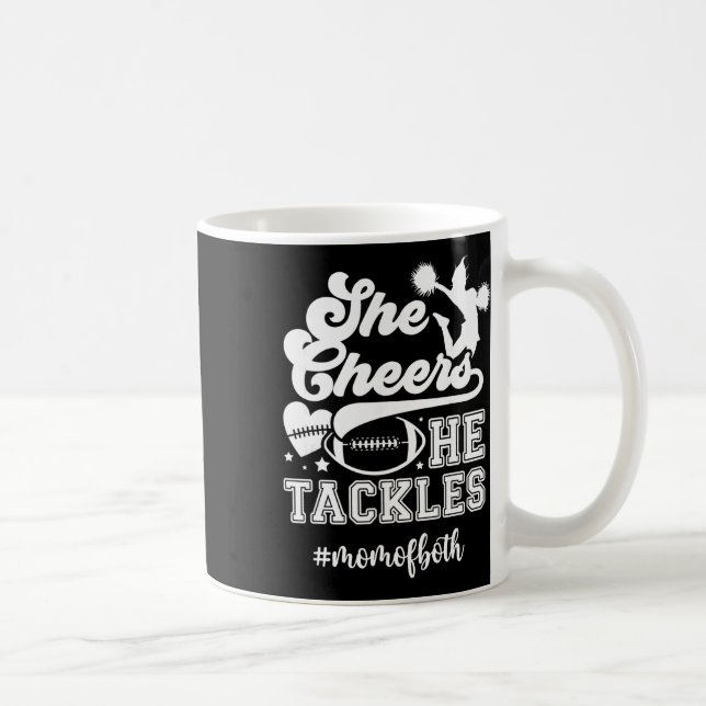 Mug Elle acclame Il plaque Maman des deux Footll et Ch (Droite)
