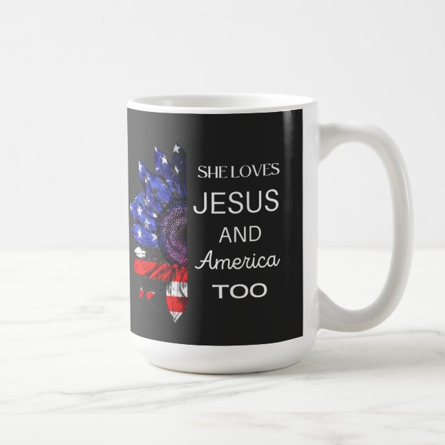 Mug Elle aime Jésus et l'Amérique aussi (Droite)