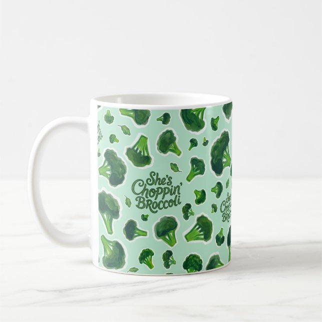 Mug Elle découpe du brocoli Humour Génération X Nouvea (Gauche)