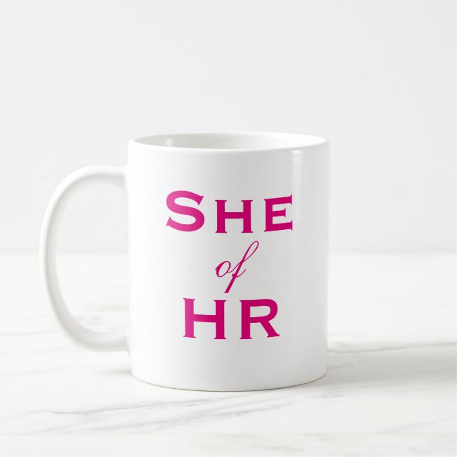 Mug Elle des dames des RH Titre de poste RH Amusant (Gauche)