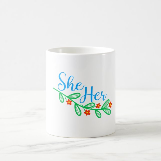 Mug Elle en fleurs (Centre)