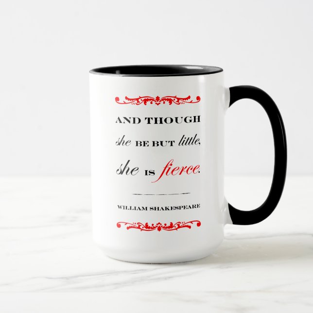 Mug Elle est féroce (le regard de l'autre côté !) (Droite)