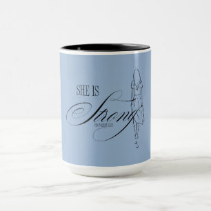 Mug Elle est forte Proverbes 31:25