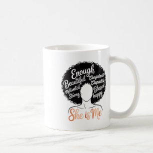 Mug Elle est moi Empowerment des femmes noires Afro-Am