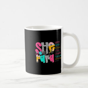 Mug Elle est para enseignante heureuse premier jour de