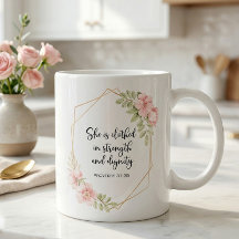Elle est revêtue de force et de dignité Floral