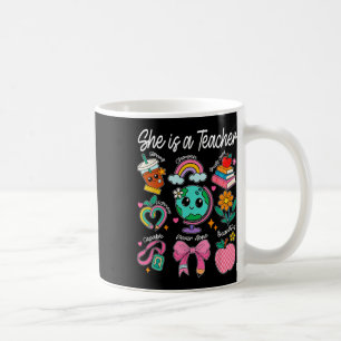 Mug Elle est une enseignante coquette nœud papillon jo