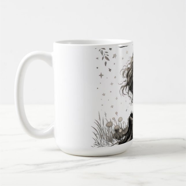 Mug Elle fleurit avec les ombres (Gauche)