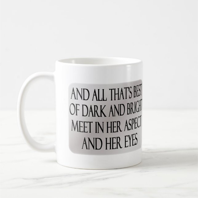 Mug Elle marche dans la beauté (Gauche)