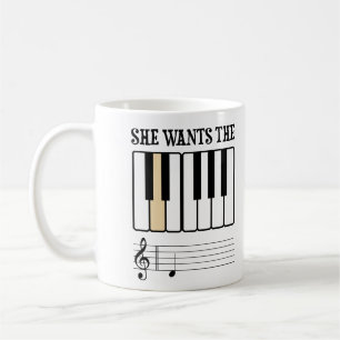 Mug Elle veut la musique de piano de D