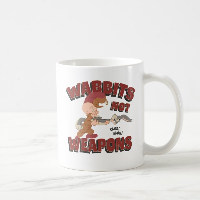 Mug ELMER FUDD™ & BUGS BUNNY™ "Wabbits Not Arms" (Droite)