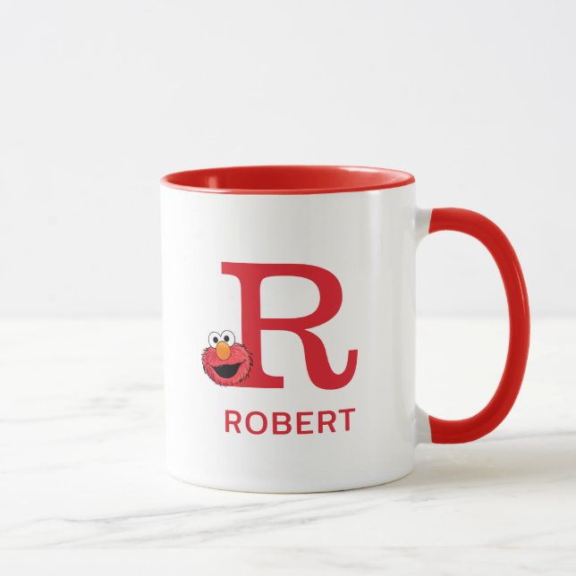 Mug Elmo Ajoutez Votre Nom Et Votre Monogramme R (Droite)