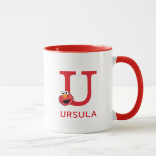 Mug Elmo Ajoutez Votre Nom Et Votre Monogramme U