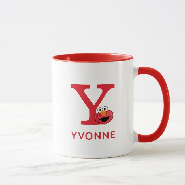 Mug Elmo Ajoutez Votre Nom Et Votre Monogramme Y (Droite)