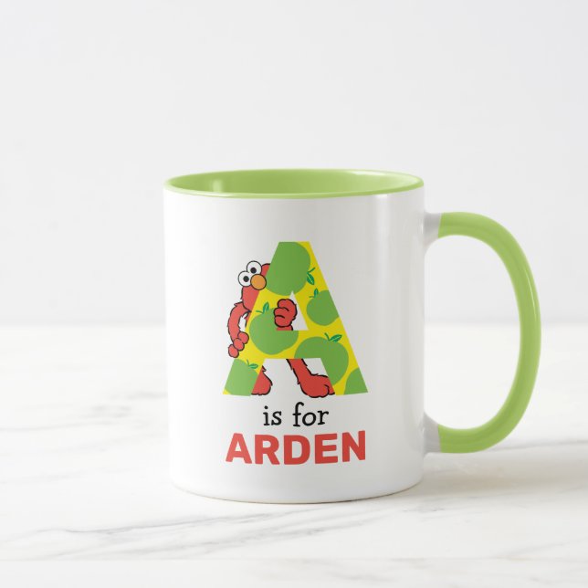 Mug Elmo Alphabet | A Pomme (Droite)