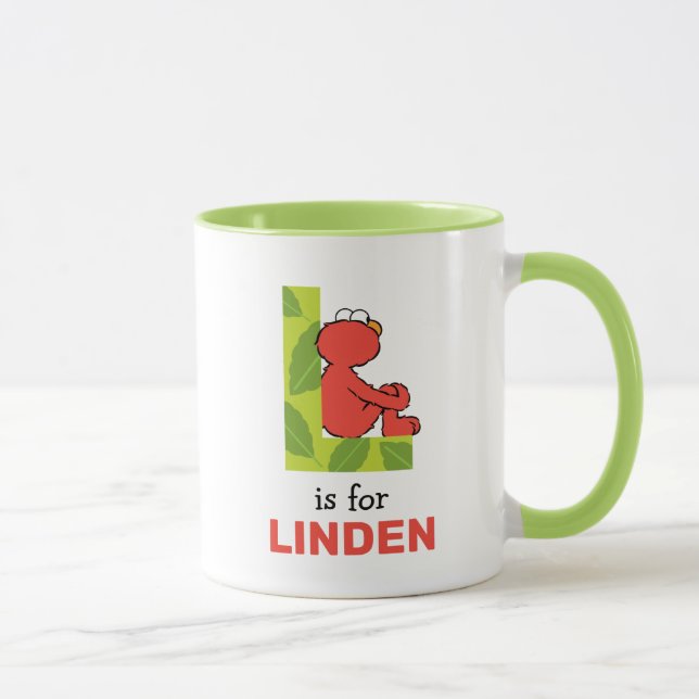Mug Elmo Alphabet | L feuille (Droite)