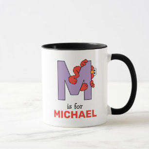 Mug Elmo Alphabet M pourpre