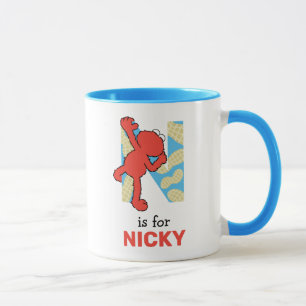 Mug Elmo Alphabet N Nuages