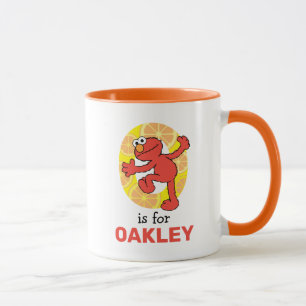 Mug Elmo Alphabet O orange