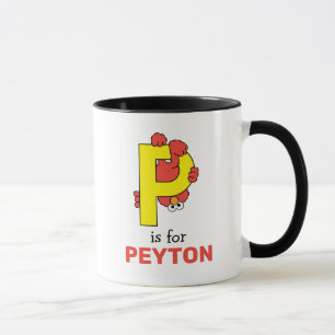 Mug Elmo Alphabet P jaune