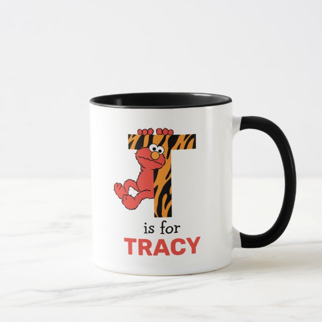 Mug Elmo Alphabet | T Tigre (Droite)