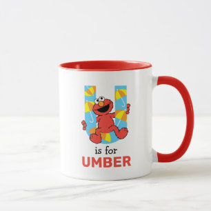 Mug Elmo Alphabet U Parapluie