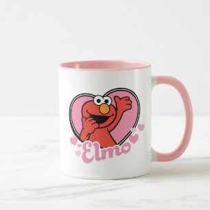 Mug Elmo au cœur de la Saint-Valentin