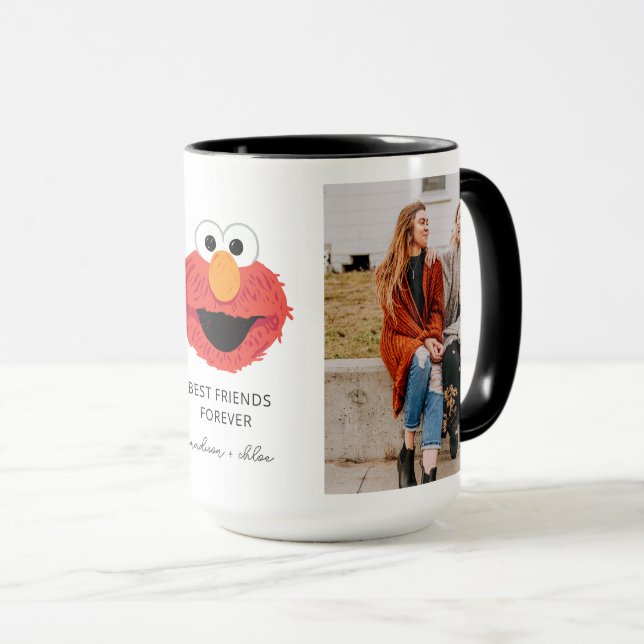 Mug Elmo Big Face | Meilleurs Amis - Photo (Devant droit)