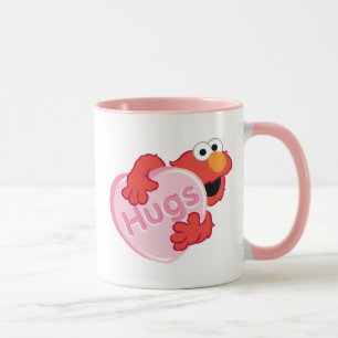 Mug Elmo "Câlins" Cœur de Bonbon de la Saint-Valentin