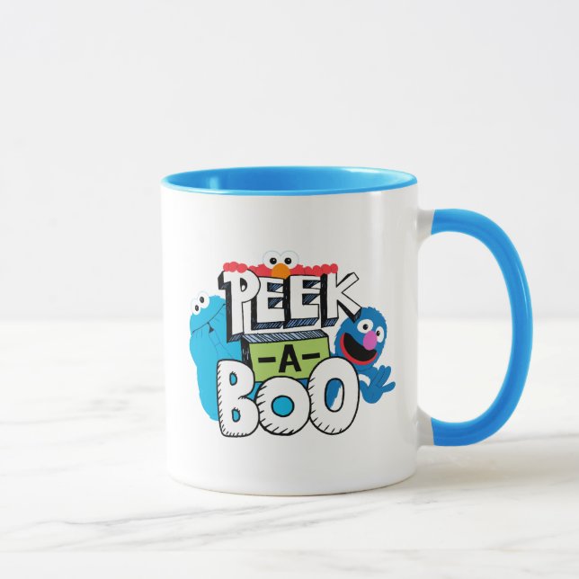 Mug Elmo, Cookie & Grover| Peek-a-Boo (Droite)
