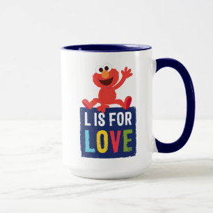 Mug Elmo L est pour l'amour