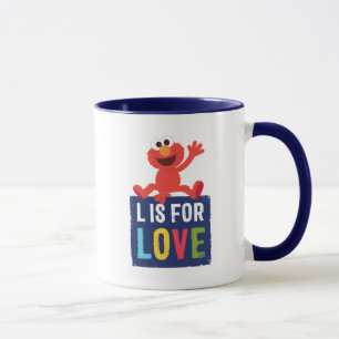 Mug Elmo L est pour l'amour