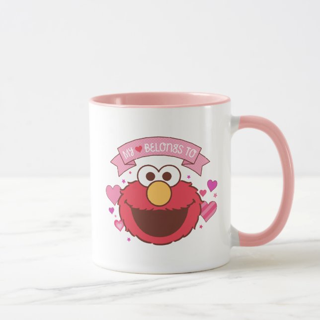 Mug Elmo | Mon Coeur Appartient À Elmo (Droite)