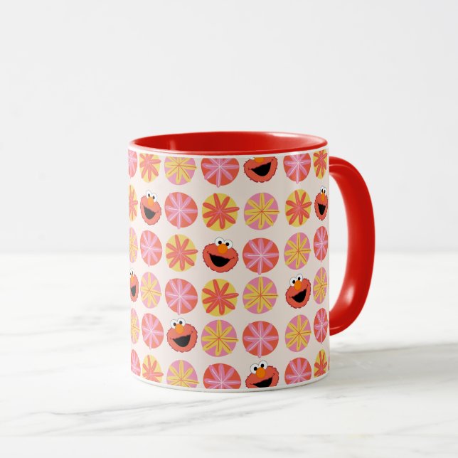 Mug Elmo Pom-Pom Motif (Devant droit)