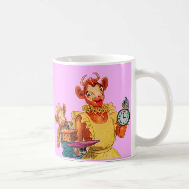 Mug Elsie la vache et la fille Beulah - il est temps (Droite)