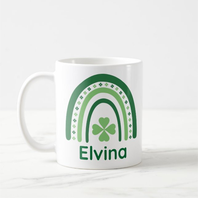 Mug Elvina Nom Clover Boho Rainbow (Gauche)