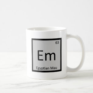 Mug Em - Chat Mau Égyptien Chimie Tableau Périodique