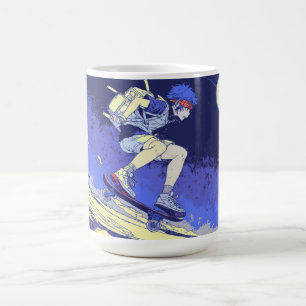 Mug Embarquement dans l'espace - Skateboarder Design