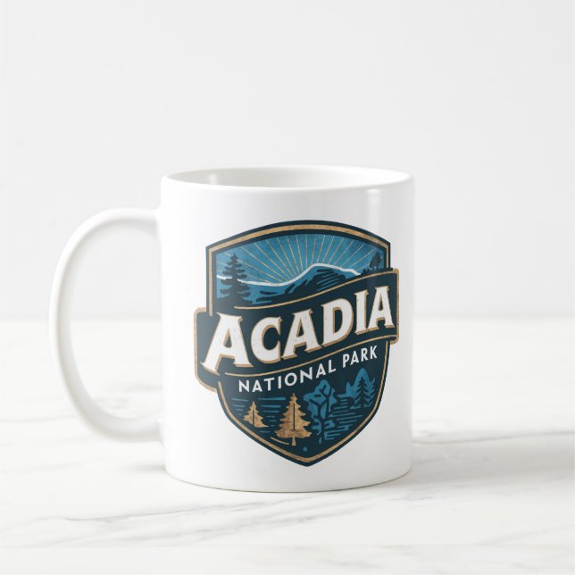 Mug Emblème Acadia du Parc national (Gauche)