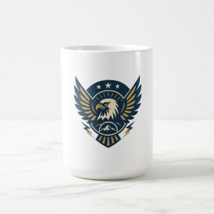 Mug Emblème d'aigle Art déco — Crête géométrique