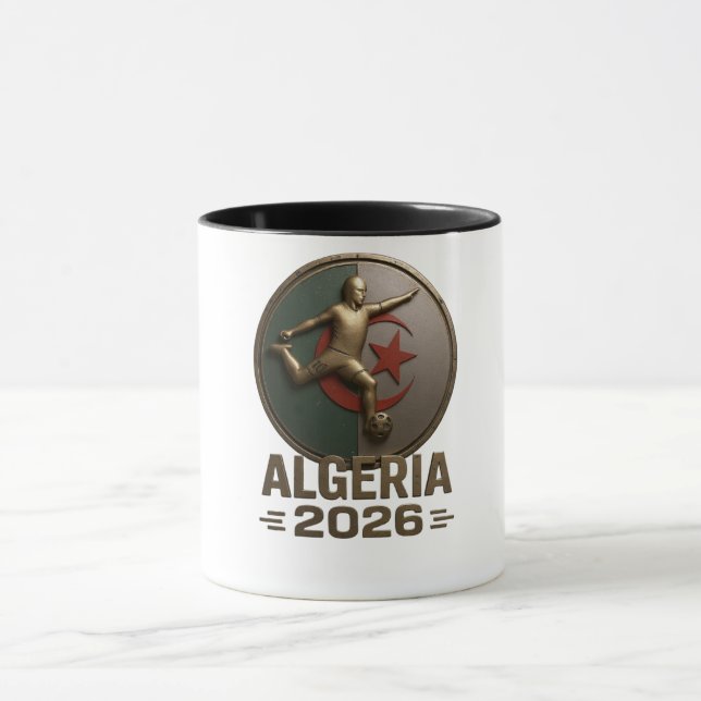 Mug Emblème de football d'Algérie 2026 (Centre)
