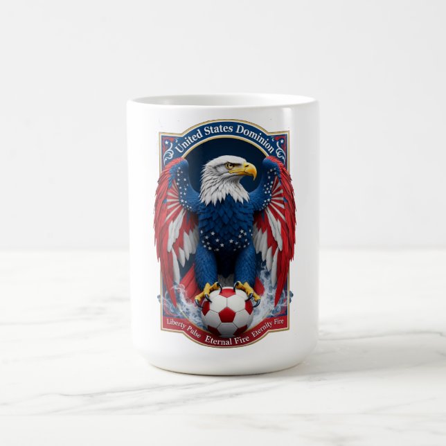 Mug Emblème de l'aigle américain du drapeau américain  (Centre)