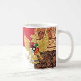 Mug Emblème de l'Indonésie - le drapeau de batik de